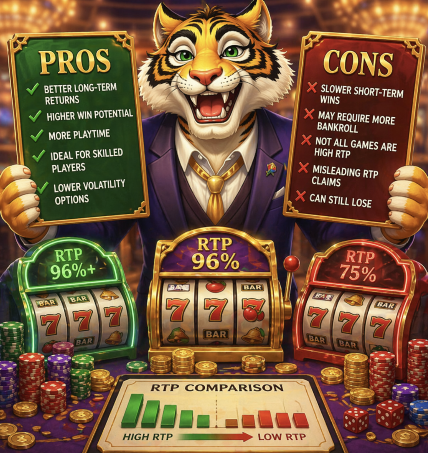 Pros & Cons of High RTP Slots